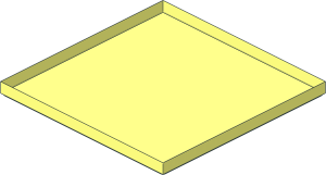 ~Tile  6 x  6 with Rounded Underside Corners without Top Face