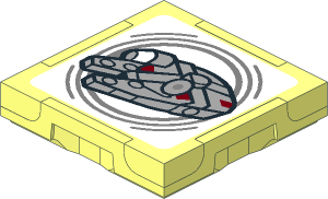 Tile  2 x  2 SMART Play Tag with Millenium Falcon Pattern