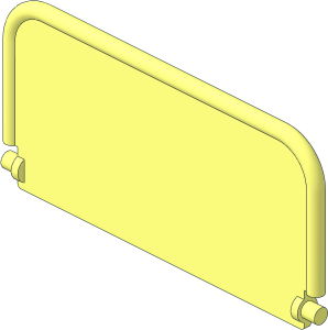 Windscreen  9 x  5 with Double Curved Bar