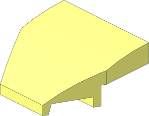 Slope Brick Curved  2 x  2 with Two Cutouts