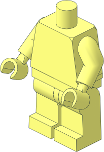 Minifig Body SMART Tag with Arms, Hands and Legs