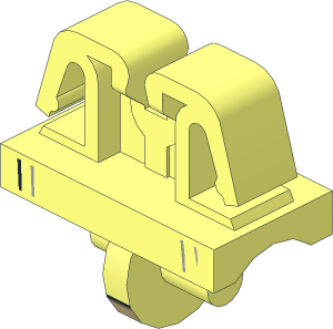 Minifig Hips SMART Play Tag with SW Luke Skywalker Tunic and Belt Pattern