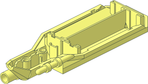 ~Electric Light & Sound Brick  4 x 12 x  2 Laser Drill - Main Casing