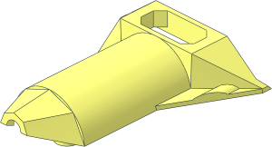 ~Electric Light & Sound Brick  4 x 12 x  2 Laser Drill - Upper Front Casing