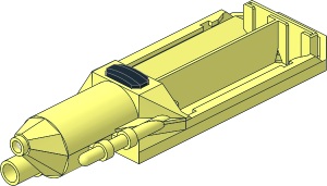 ~Electric Light & Sound Brick  4 x 12 x  2 Laser Drill - Body without Battery Cover