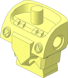 Minifig Body with Armour and Studs on Back