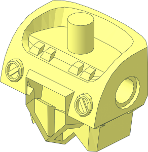 ~Minifig Body with Armour and Studs on Back with Patternable Front
