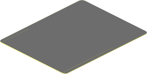 Sticker  2.2 x  1.7 with Dark Bluish Grey Rectangle