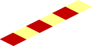 ~Blanket with Red Checkered Pattern - Edge Surface