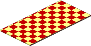 Blanket with Red Checkered Pattern (Formed)