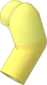 Minifig Arm Left with Bright Light Yellow Lower Arm Pattern