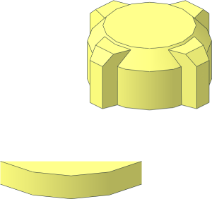 ~Electric Light and Sound Brick  2 x  4  x  1.667 SMART Play Top Fairing Quarter