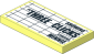 Tile  2 x  4 with "THREE CLICKS" Sign Sticker