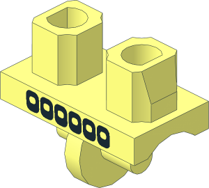 Minifig Hips with SW Pockets Pattern