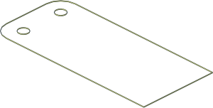 ~Sheet Plastic  4.8 x  5.3 Flag Edge