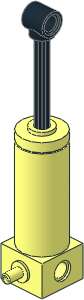 Technic Pneumatic Cylinder 2 x 2 x 5 with 1 Port (Extended) Technic Pneumatic Cylinder 2 x 2 x 5 with 1 Port (Extended)