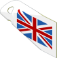 Sheet Plastic  1.7 x  3.4 Flag with United Kingdom Pattern (Formed)