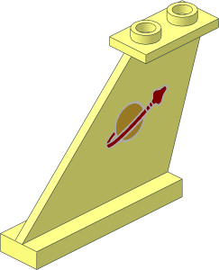 Tail  4 x  1 x  3 with Classic Space Logo Pattern