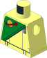 Minifig Torso with Green Futuron Pattern