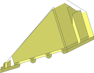~Windscreen  6 x  4 x  2 Canopy with 2 Studs Half