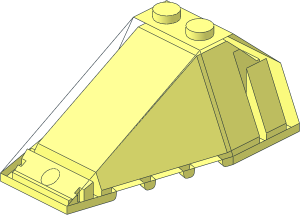 ~Windscreen  6 x  4 x  2 Canopy with 2 Studs without Front or Sides
