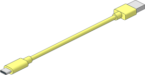 Electric Cable USB-C to USB-A (25cm)