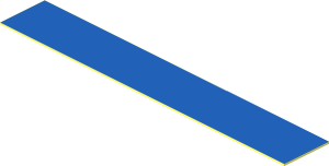 Sticker  0.3 x  1.9 with Blue