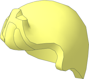 Minifig Hair Smooth with Quiff