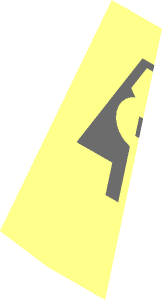 ~Cone  8 x  4 x  6 Half with SW Millennium Falcon (2011) Pattern - Top Ornament