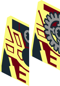 ~Minifig Torso with Toa Tahu Pattern - Half