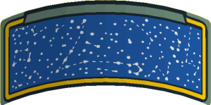 Sticker  1.8 x  4.3 with Screen with Stars and Constellations