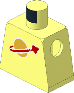 Minifig Torso with Classic Space Pattern