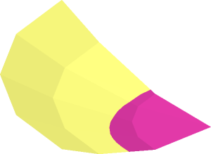 ~Dish  2 x  2 without Rim with Dark Pink Ellipsis Pattern - Quarter