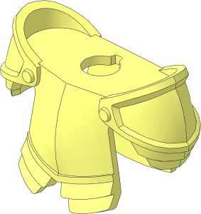 Minifig Armor Breastplate with Leg Protection and Large Round Shoulder Pads (Needs work)