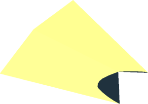 ~Brick  1 x  2 with Curved Top with Black Small Triangle Pattern - Half