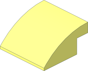 Slope Brick Curved  4 x  4 x  1.667