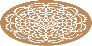 Sticker  2.8 x  2.8 Round with White Tablecloth