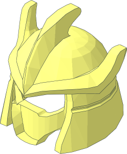 ~Minifig Helmet TMNT Shredder - without Patternable Surface