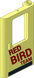 Train Door  1 x  4 x  5 Right with "RED BIRD TEAM" Sticker