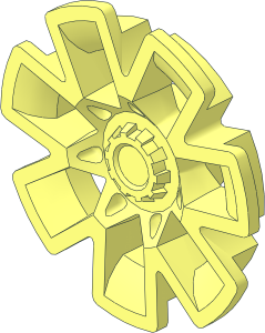 Wheel Cover with  7 Double Spoke for Wheel 13.4 x 24