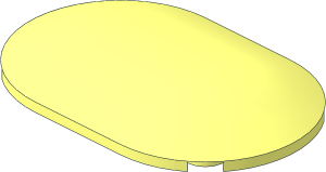 Brick Round 4 x 6 x 0.667 Oval