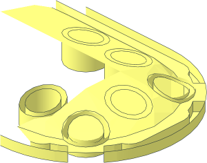 ~Brick Round 4 x 6 x 0.667 Oval Half without Top