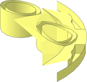 ~Brick Round 4 x 6 x 0.667 Oval Quarter