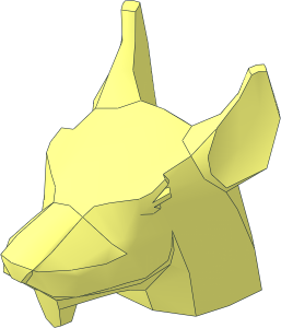 Minifig Head Rat (TMNT Splinter)