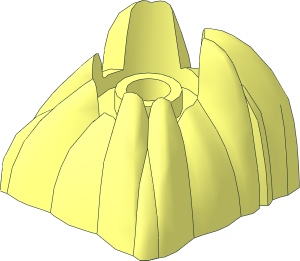 Rock  2 x  2 x  1.333 with Centre Stud