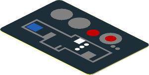 Sticker  1.2 x  1.8 with Buttons and Circuitry