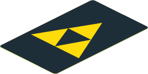 Sticker  3.0 x  1.8 with Blacktron I Logo