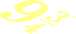 ~Tile  1 x  1 Round with Text "9 3/4"