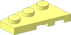 Wing  2 x  3 Left without Chamfer