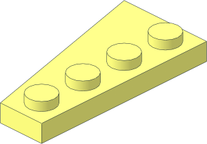 Wing  2 x  4 Right without Chamfer